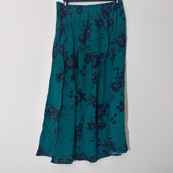 Band of gypsies Etta emerald green boho cottage core midi skirt M NWT - Picture 5 of 11